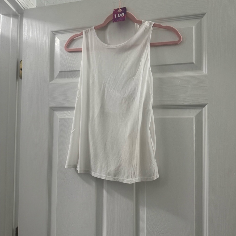 Lanston Sport White Tank Top